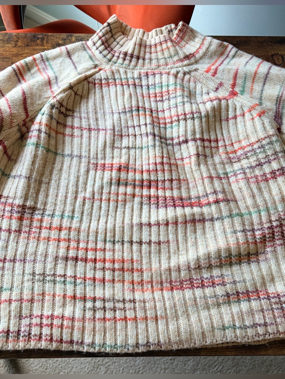 Love Ellie Women’s Large mock neck sweater multi colored Stitch Fix